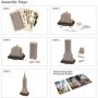 Cubic Fun - Puzzle 3D si Brosura-Empire State Building 66 Piese Cubic Fun - 6